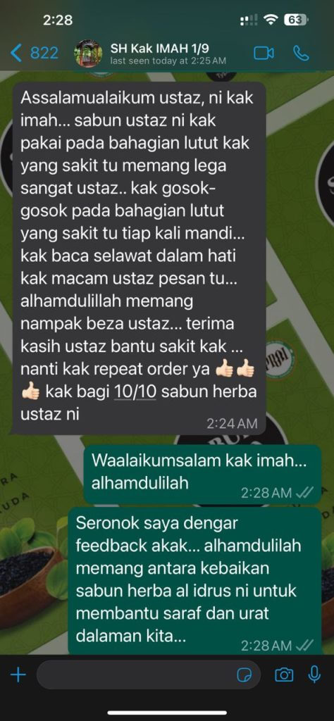 testimoni sabun herba al-idrus